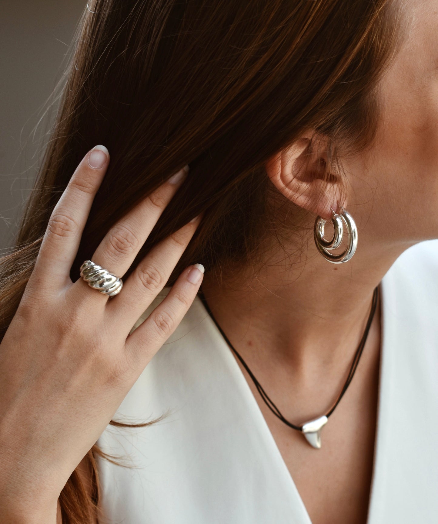 Circle earrings